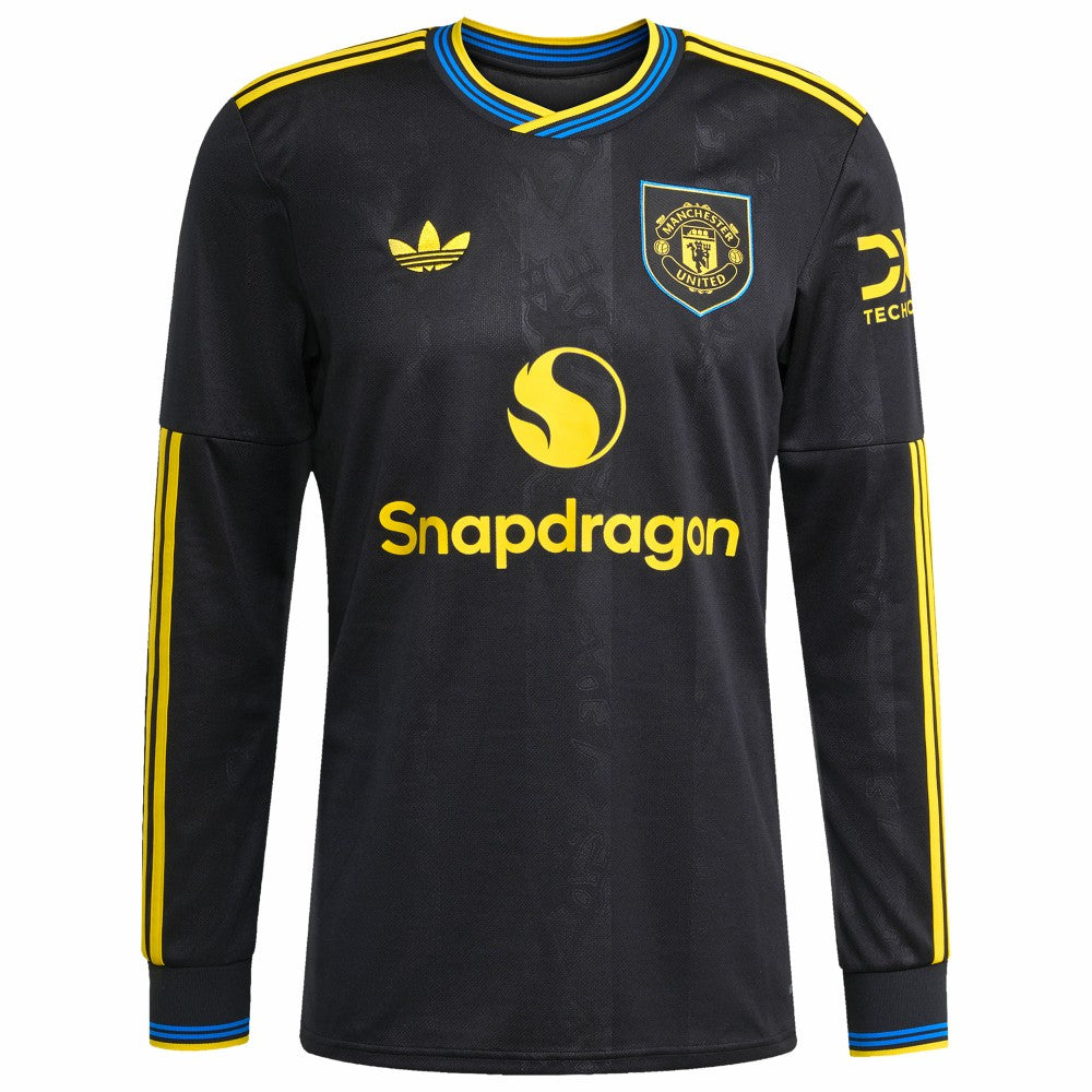 Manchester United 2025/26 Third Replica Long Sleeve Custom Jersey / Soccer On sale