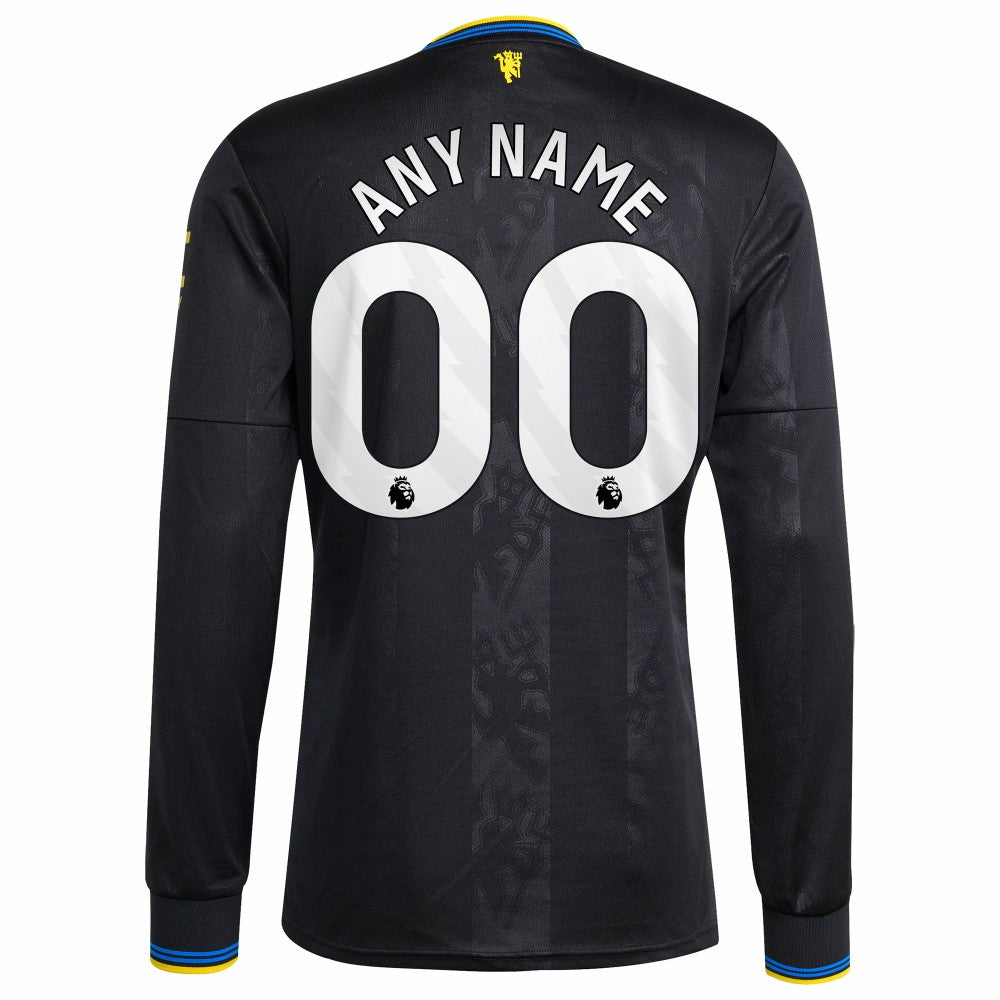 Manchester United 2025/26 Third Replica Long Sleeve Custom Jersey / Soccer On sale