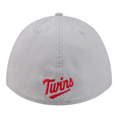 Minnesota Twins Patch 39THIRTY A-Frame M-Crown Perforated Flex Hat - Gray | New Era