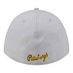 Pittsburgh Pirates Patch 39THIRTY A-Frame M-Crown Perforated Flex Hat - Gray | New Era