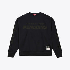 Pittsburgh Penguins Mitchell & Ness Unisex Phantom Fleece Crew Neck Sweatshirt
