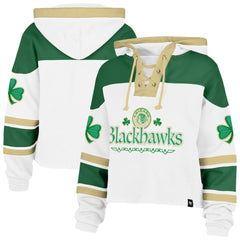 Chicago Blackhawks '47 Women's McLucky Cropped Lacer Hoodie
