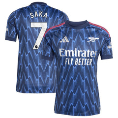 Bukayo Saka Arsenal 2025/26 Away Replica Player Jersey / Soccer Online