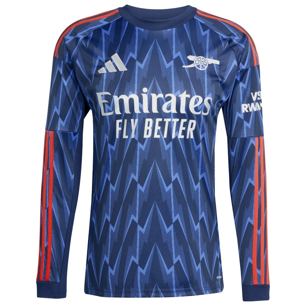 William Saliba Arsenal 2025/26 Away Replica Long Sleeve Player Jersey / Soccer For sale