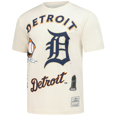 Detroit Tigers Legacy Defined T-Shirt - Cream | Mitchell & Ness