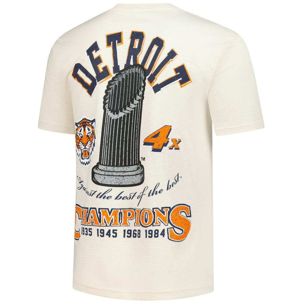 Detroit Tigers Legacy Defined T-Shirt - Cream | Mitchell & Ness