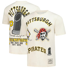 Pittsburgh Pirates Legacy Defined T-Shirt - Cream | Mitchell & Ness