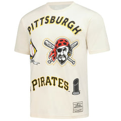 Pittsburgh Pirates Legacy Defined T-Shirt - Cream | Mitchell & Ness