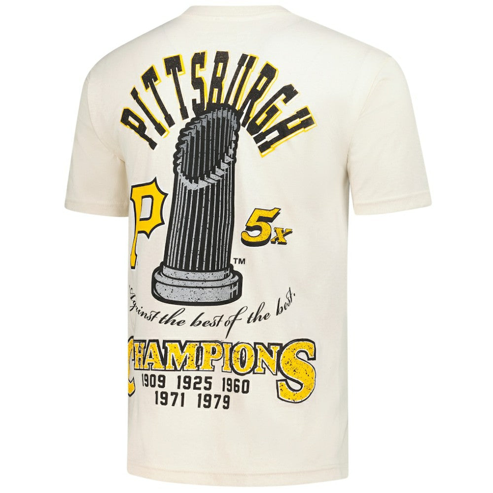 Pittsburgh Pirates Legacy Defined T-Shirt - Cream | Mitchell & Ness
