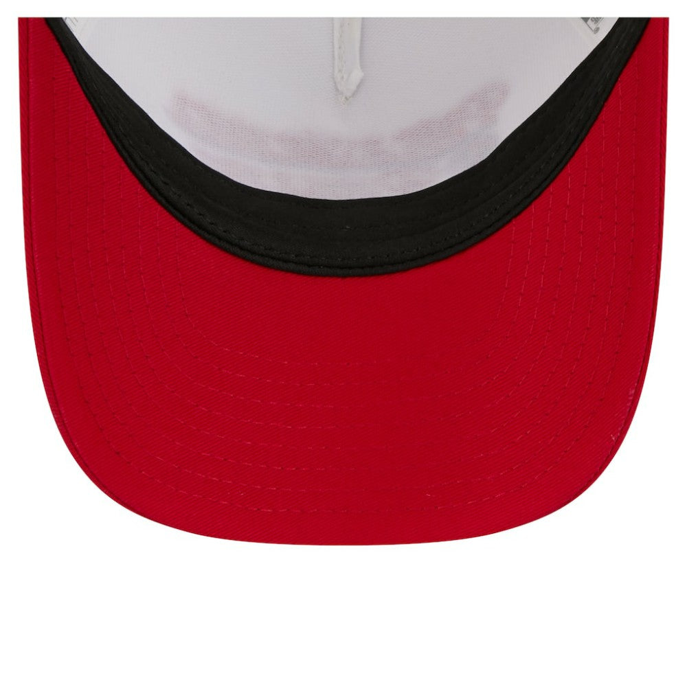 Philadelphia Phillies Women's Retro 9FORTY M-Crown A-Frame Trucker Adjustable Hat - Light Beige/Red | New Era