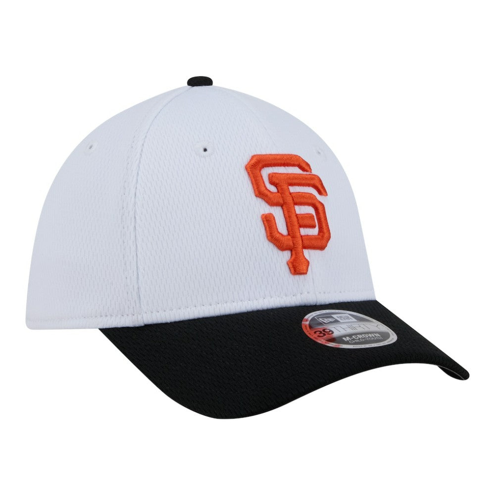 San Francisco Giants Youth Baseball 39THIRTY M-Crown Flex Hat - White/Black | New Era