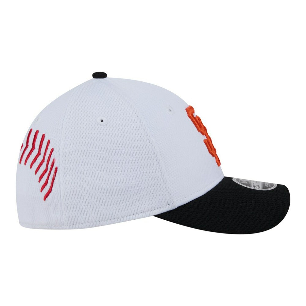 San Francisco Giants Youth Baseball 39THIRTY M-Crown Flex Hat - White/Black | New Era