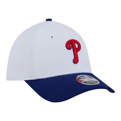 Philadelphia Phillies Youth Baseball 39THIRTY M-Crown Flex Hat - White/Red | New Era