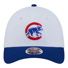 Chicago Cubs Youth Baseball 39THIRTY M-Crown Flex Hat - White/Royal | New Era