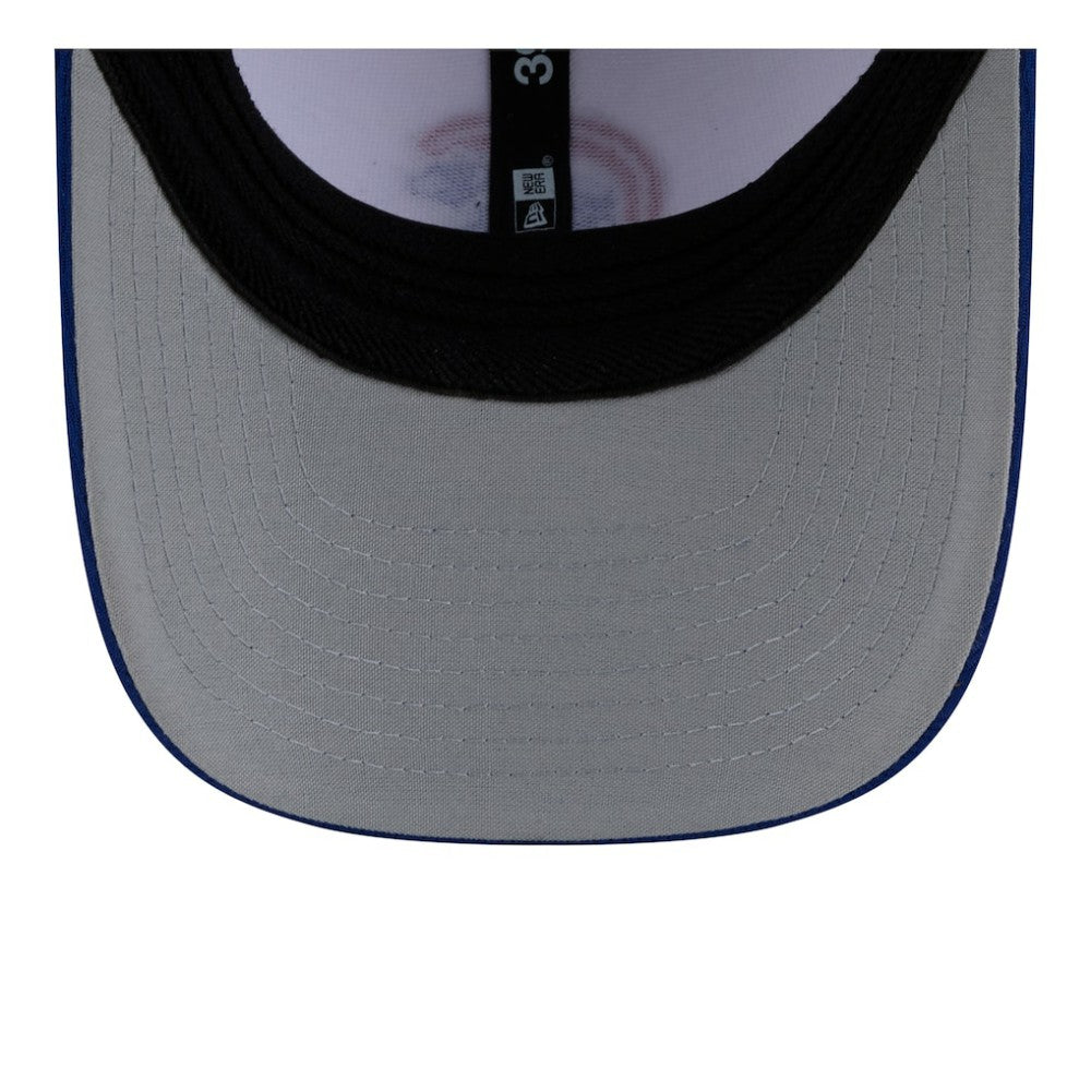 Chicago Cubs Youth Baseball 39THIRTY M-Crown Flex Hat - White/Royal | New Era
