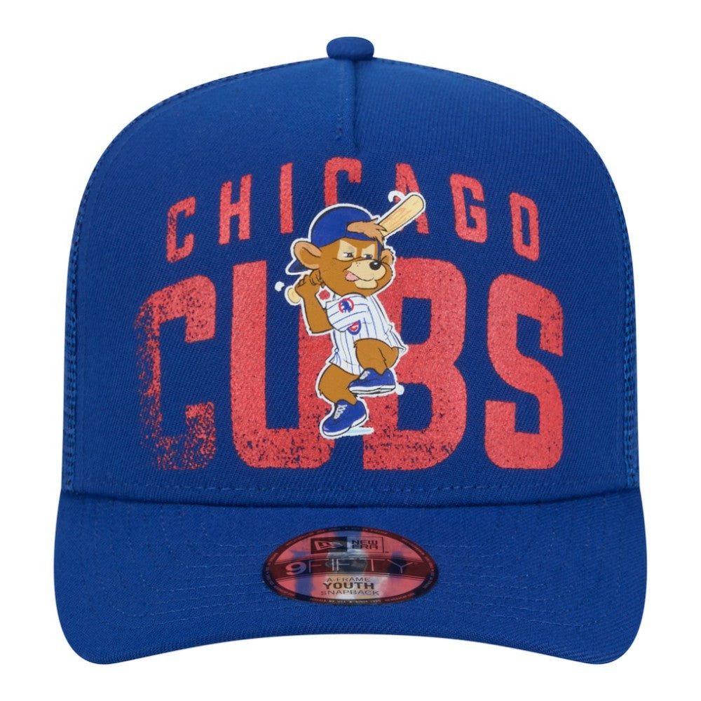 Chicago Cubs Youth Logo Fade A-Frame 9FIFTY Snapback Hat - Royal | New Era