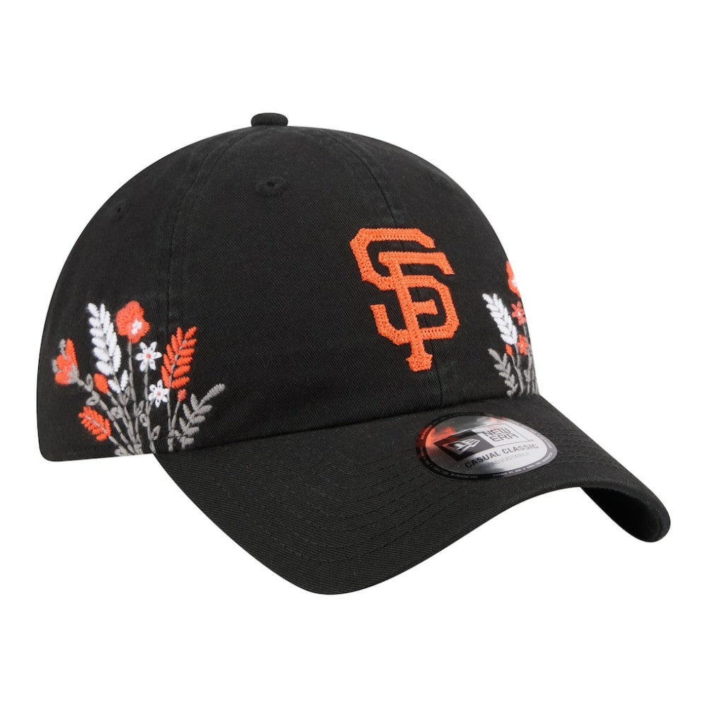 San Francisco Giants Women's Wildflower Casual Classic Adjustable Hat - Black | New Era