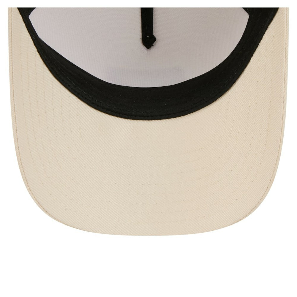 Philadelphia Phillies Women's Tonal Patch 9FORTY M-Crown A-Frame Trucker Adjustable Hat - Light Beige | New Era