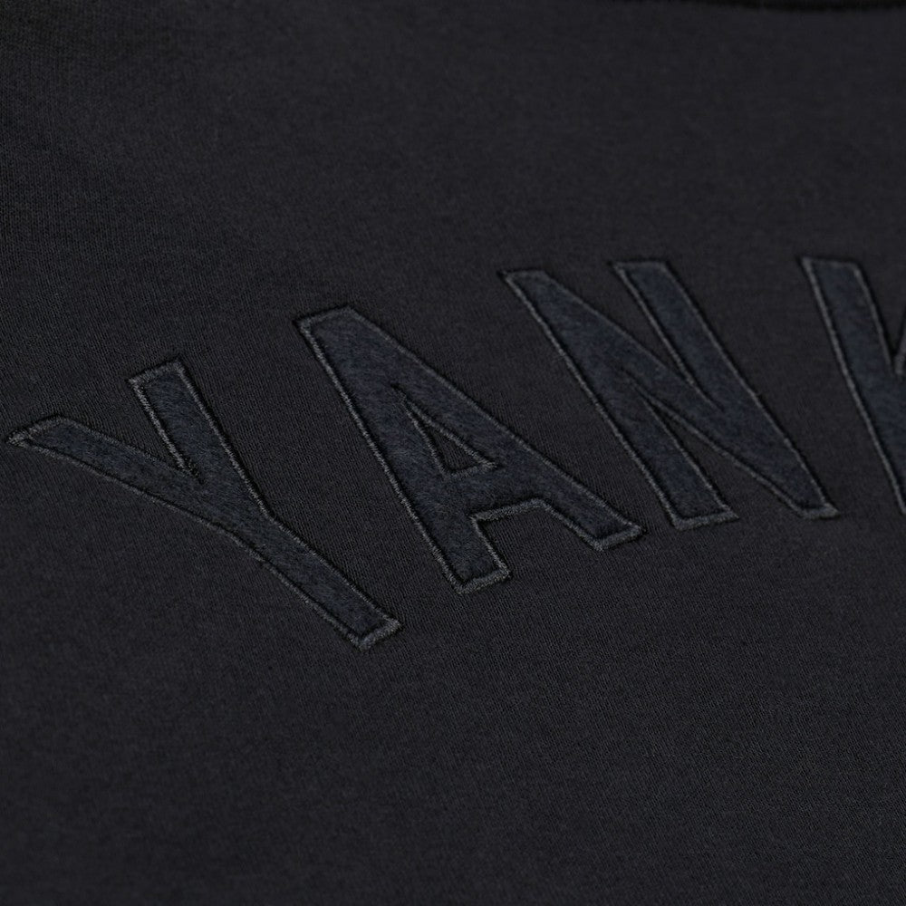 New York Yankees Phantom Fleece Crewneck Sweatshirt - Black | Mitchell & Ness