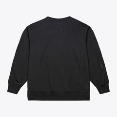 Boston Red Sox Phantom Fleece Crewneck Sweatshirt - Black | Mitchell & Ness