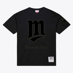 Minnesota Twins Cooperstown Collection Phantom T-Shirt - Black | Mitchell & Ness