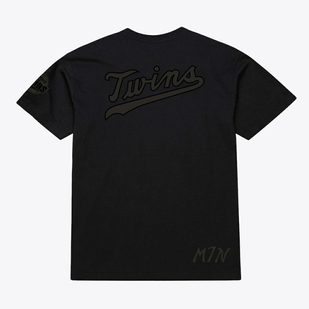 Minnesota Twins Cooperstown Collection Phantom T-Shirt - Black | Mitchell & Ness