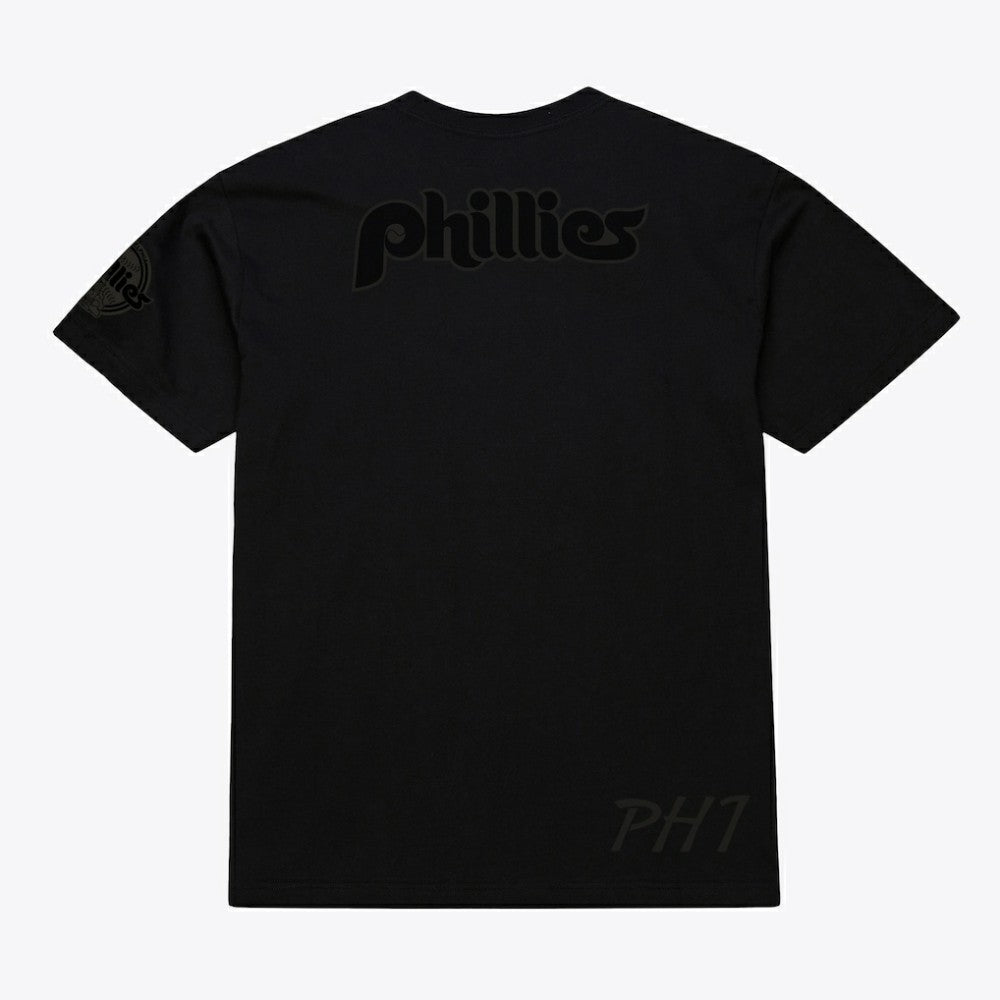 Philadelphia Phillies Cooperstown Collection Phantom T-Shirt - Black | Mitchell & Ness
