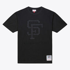 San Francisco Giants Cooperstown Collection Phantom T-Shirt - Black | Mitchell & Ness