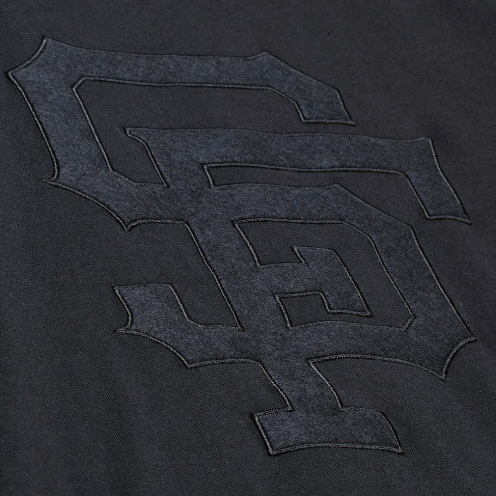 San Francisco Giants Cooperstown Collection Phantom T-Shirt - Black | Mitchell & Ness