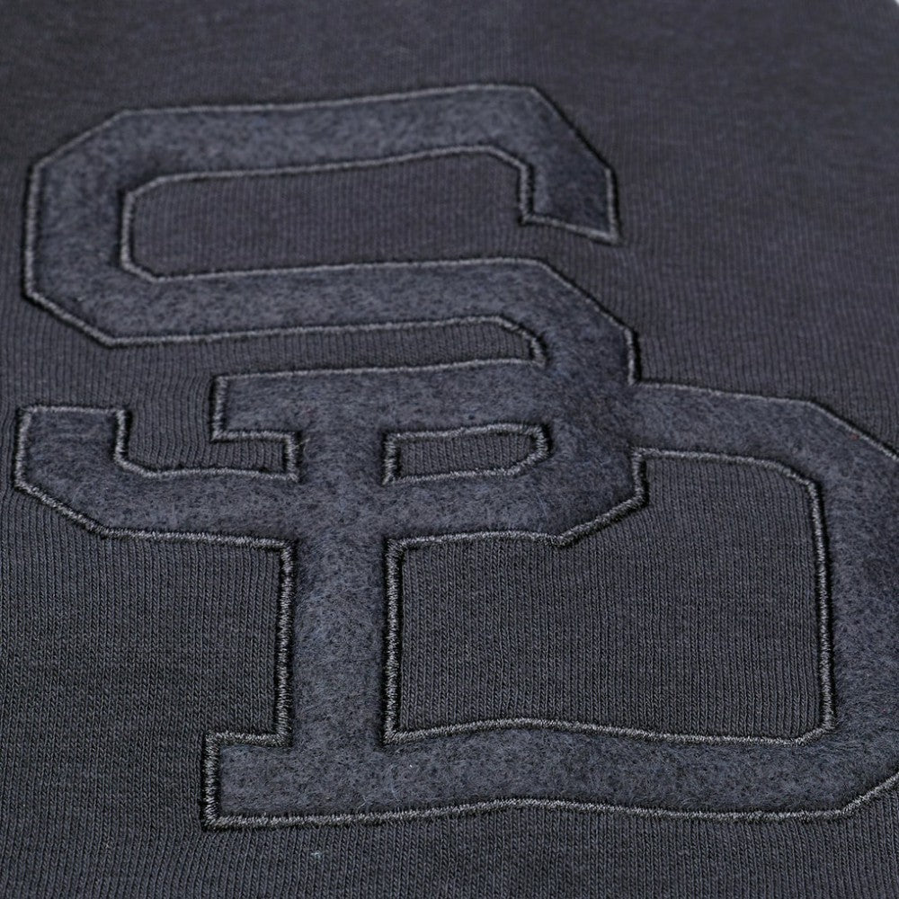 San Diego Padres Phantom Fleece Hoodie - Black | Mitchell & Ness