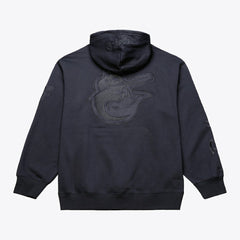 Baltimore Orioles Phantom Fleece Hoodie - Black | Mitchell & Ness
