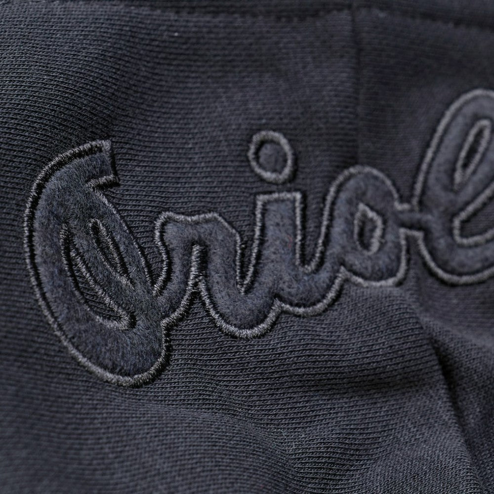 Baltimore Orioles Phantom Fleece Hoodie - Black | Mitchell & Ness