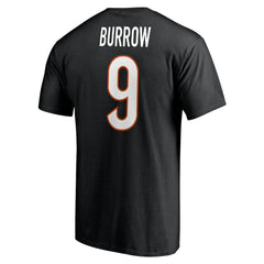 NFL Cincinnati Bengals Joe Burrow  Icon Name & Number T-Shirt