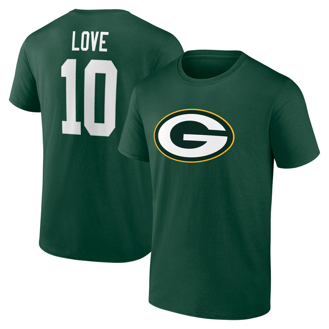 NFL Green Bay Packers Jordan Love  Icon Name & Number T-Shirt