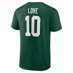 NFL Green Bay Packers Jordan Love  Icon Name & Number T-Shirt