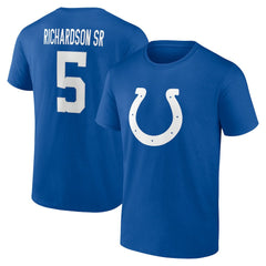 NFL Indianapolis Colts Anthony Richardson Sr.  Icon Name & Number T-Shirt