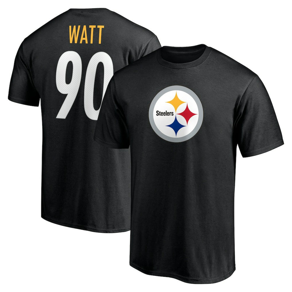 NFL Pittsburgh Steelers T.J. Watt  Icon Name & Number T-Shirt