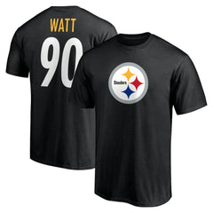 NFL Pittsburgh Steelers T.J. Watt  Icon Name & Number T-Shirt