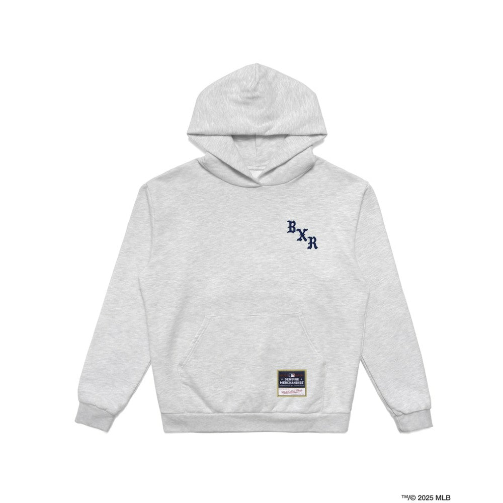 New York Yankees Born X Raised in New York Town Pullover Hoodie - Heather Gray | Mitchell & Ness