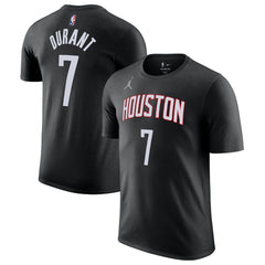 Kevin Durant Houston Rockets Jordan Brand Statement Edition Name & Number T-Shirt sale - Black sale