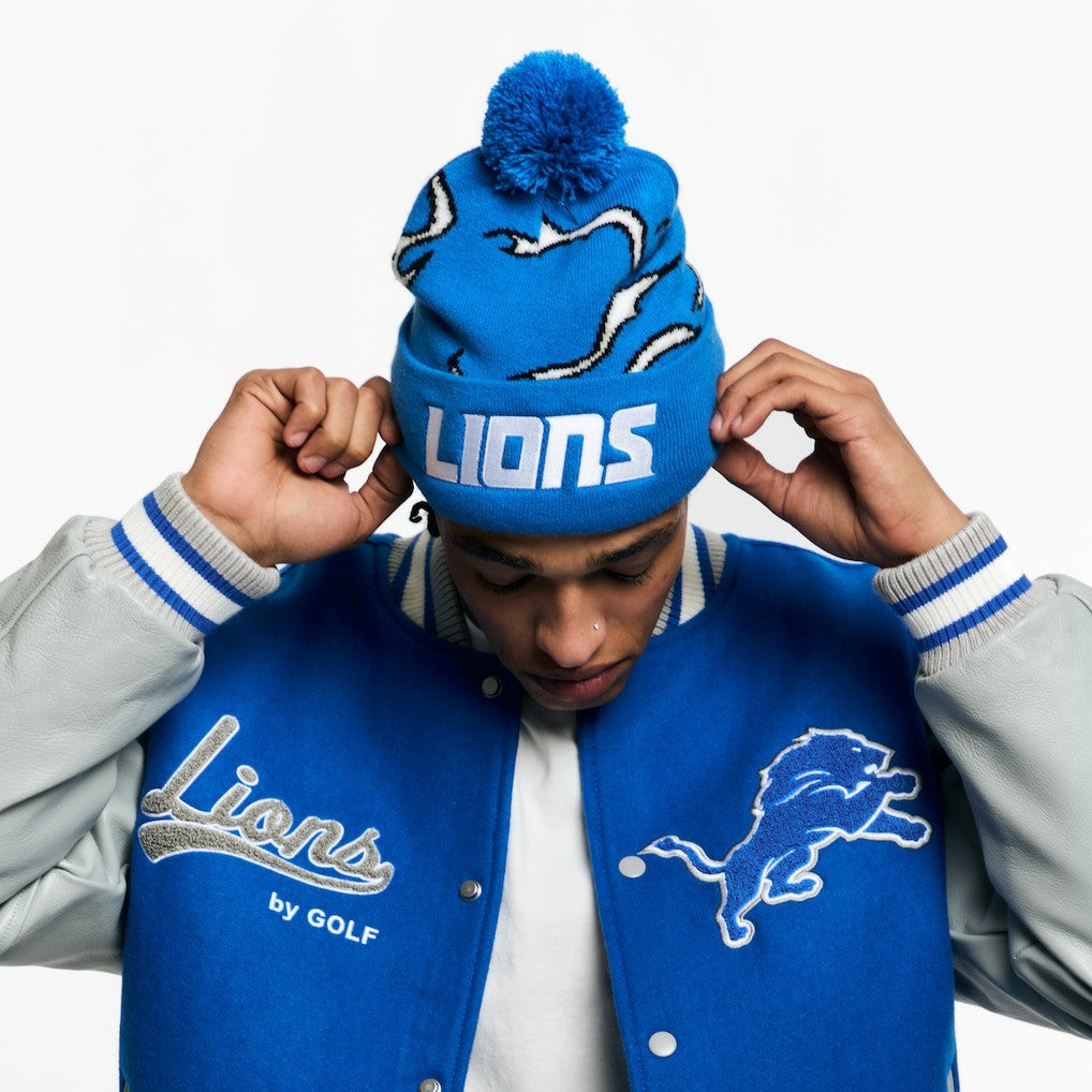 NFL Detroit Lions Golf Wang Unisex Flame Beanie