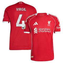 Virgil van Dijk Liverpool 2025/26 Home Jersey / Soccer Online