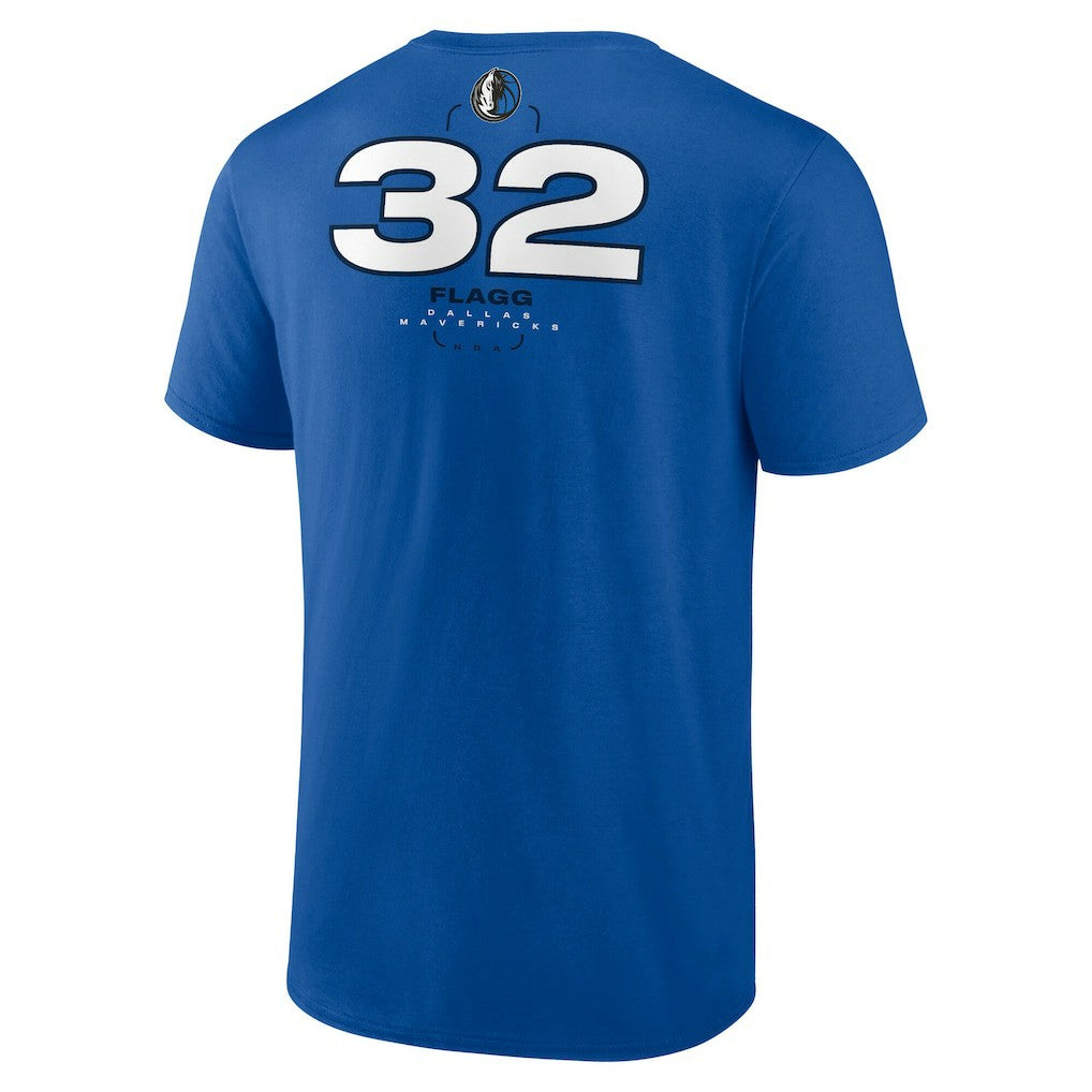 Cooper Flagg Dallas Mavericks Name & Number T-Shirt sale - Blue discount