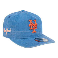 New York Mets Throwback Denim Classic 19TWENTY Adjustable Hat - Royal | New Era