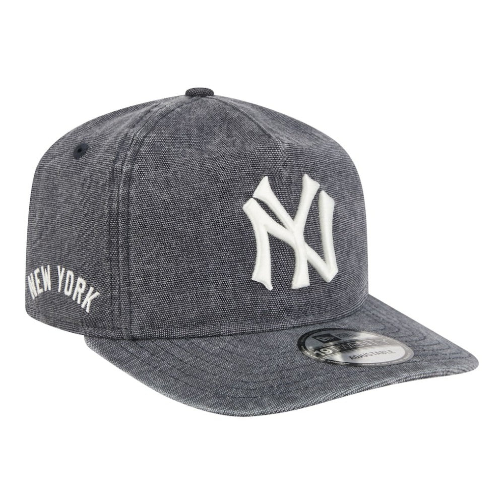 New York Yankees Throwback Denim Classic 19TWENTY Adjustable Hat - Navy Heather | New Era