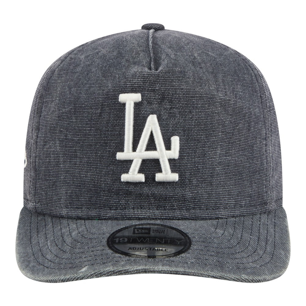 Los Angeles Dodgers Throwback Denim Classic 19TWENTY Adjustable Hat - Navy Heather | New Era