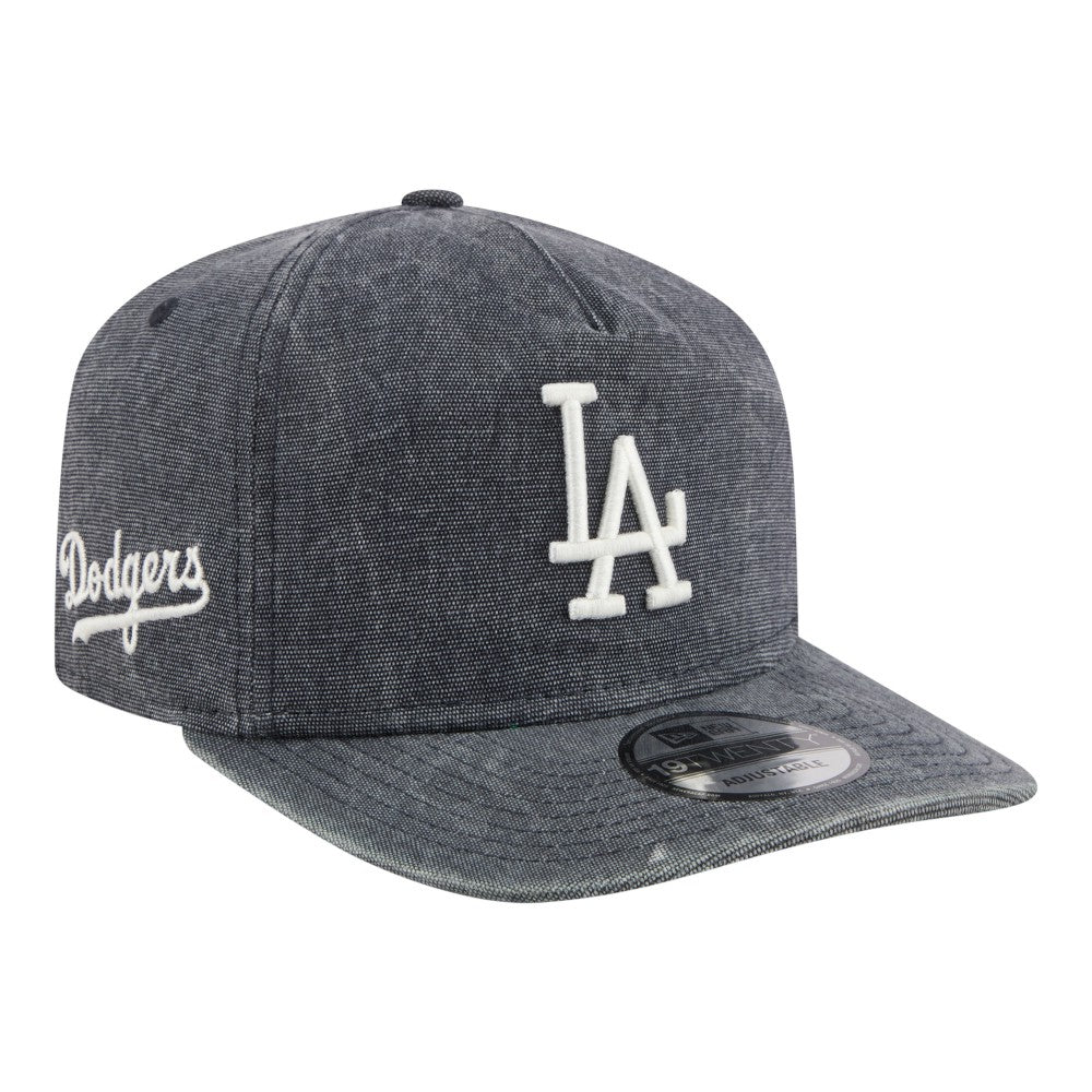 Los Angeles Dodgers Throwback Denim Classic 19TWENTY Adjustable Hat - Navy Heather | New Era