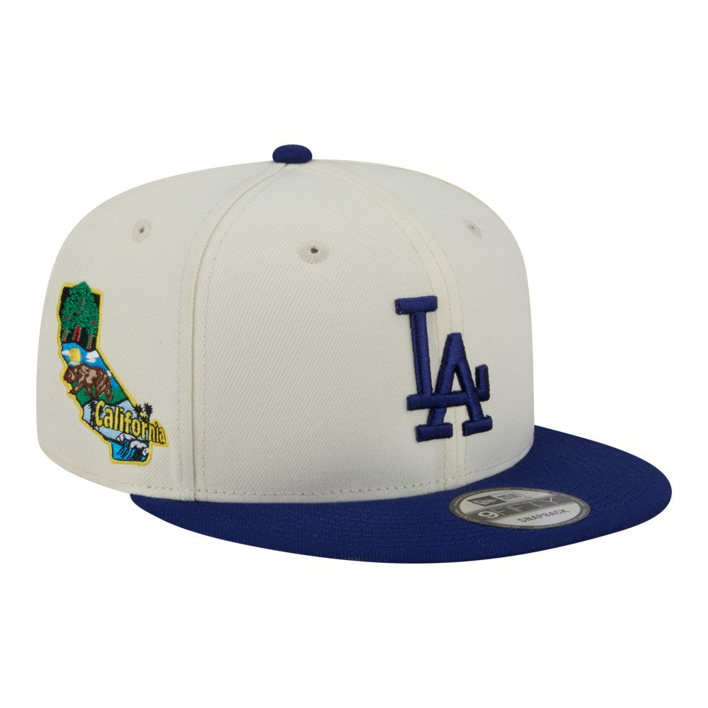 Los Angeles Dodgers Localized 9FIFTY Snapback Hat - Cream/Royal | New Era