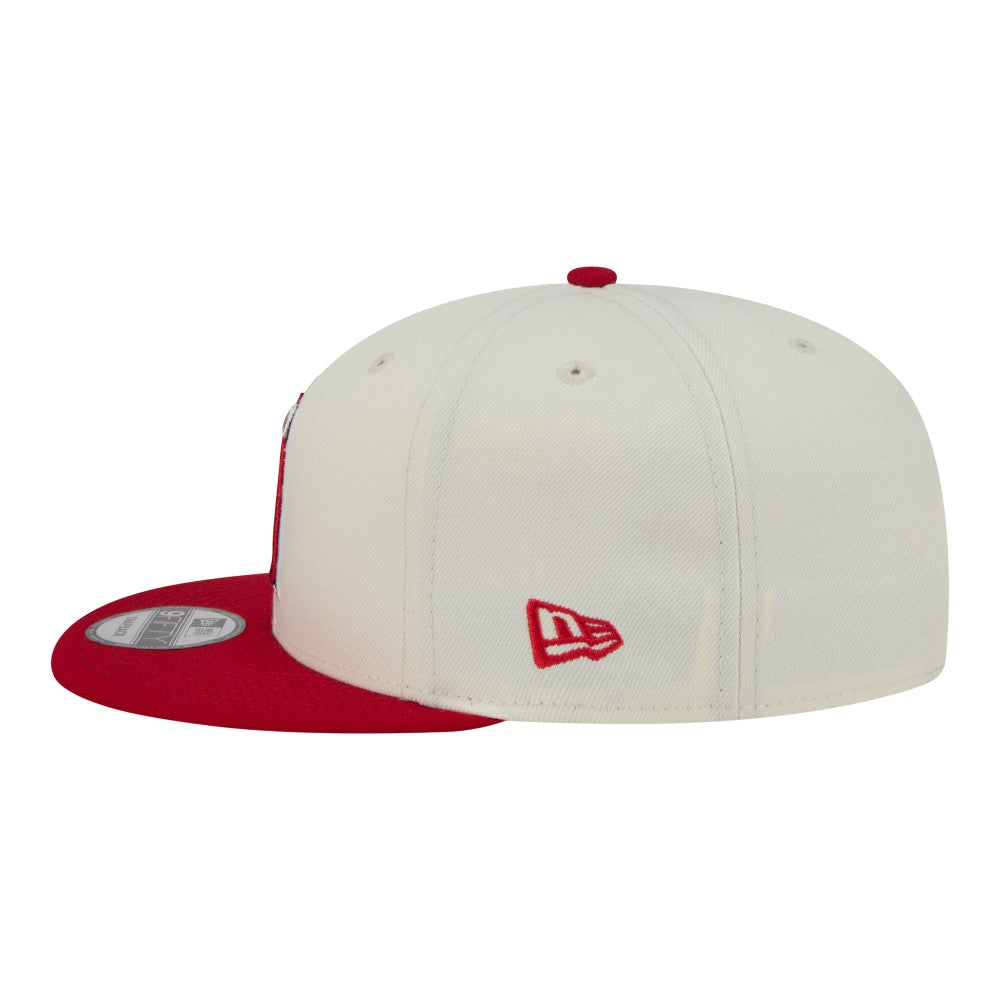 Los Angeles Angels Localized 9FIFTY Snapback Hat - Cream/Red | New Era