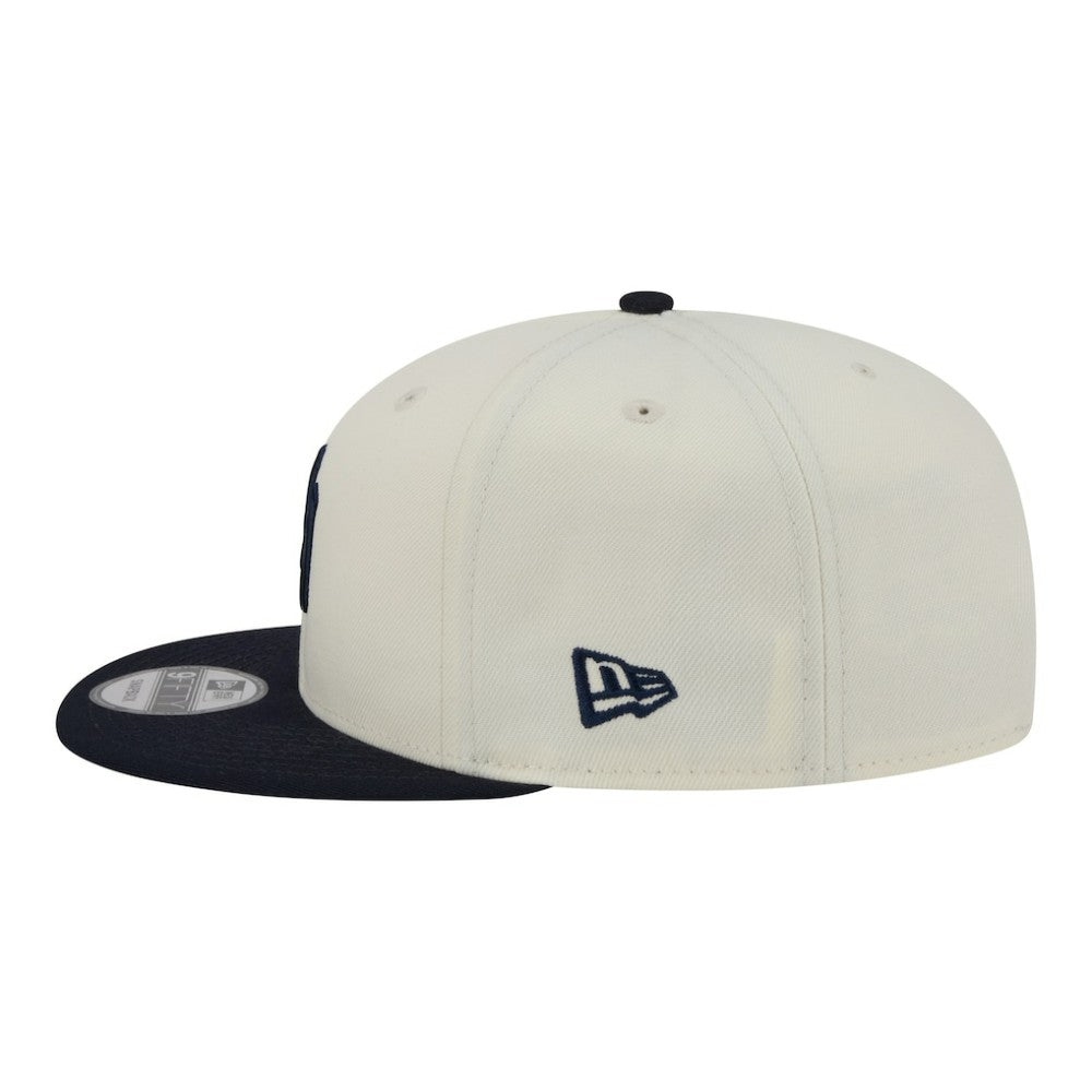 New York Yankees Localized 9FIFTY Snapback Hat - Cream/Navy | New Era